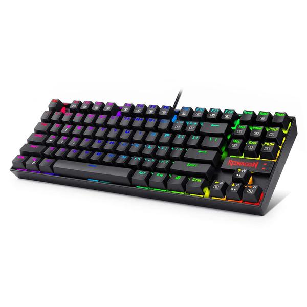 Imagem de Teclado Redragon K552 Pro KUMARA 87 teclas RGB retroiluminado por LED