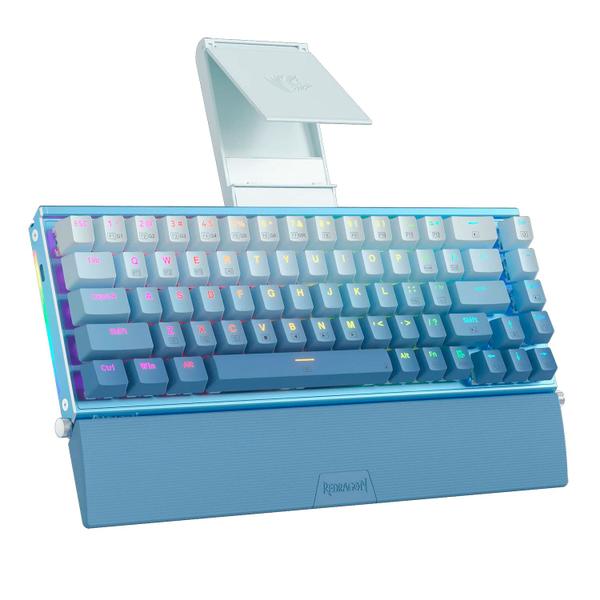 Imagem de Teclado Redragon K641b Bw Rgb Shaco 60% Hotswap Azul