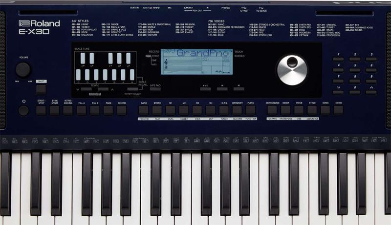 Imagem de Teclado Roland E-X30 Arranjador - 61 Teclas + Suporte Em X + Capa