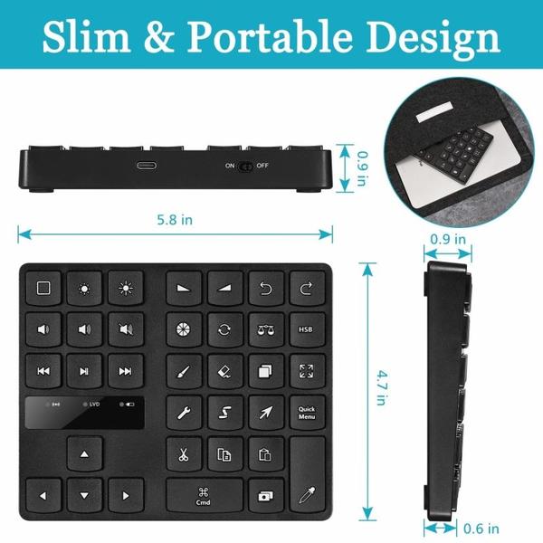 Imagem de Teclado Sate AK-188 Desig.Grafico Procreate Wifi