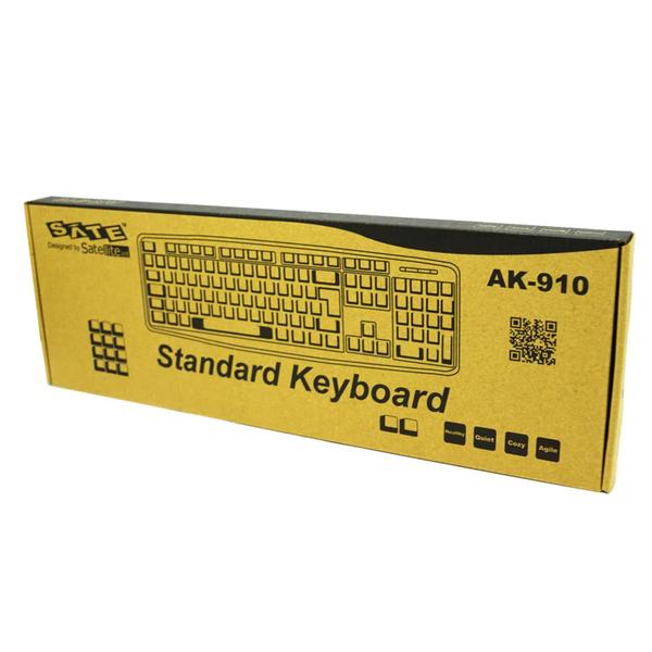 Imagem de Teclado Satellite AK-910 USB / Portugues - Preto