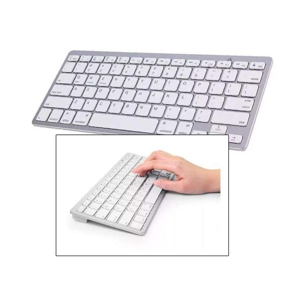 Imagem de Teclado Sem Fio Bluetooth Minimalista Para PC Tablet e Celular - Weibo