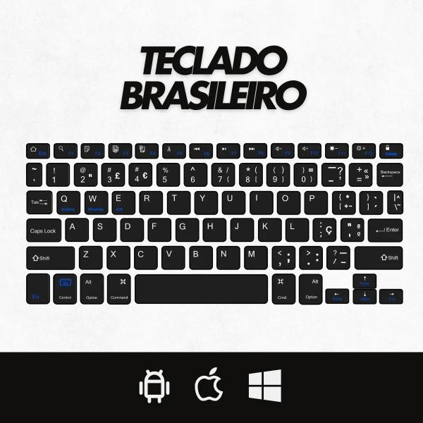 Imagem de Teclado Sem Fio Bluetooth Recarregável Com Mouse