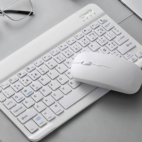 Imagem de Teclado Sem Fio Bluetooth Recarregável Com Mouse