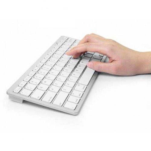 Imagem de Teclado Sem Fio Bluetooth Universal Pc Tablet Celular Not