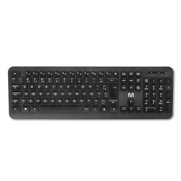 Imagem de Teclado Sem Fio Côncavo Conexão 2.4ghz Usb 13 Teclas Multimídia Preto - Tc297