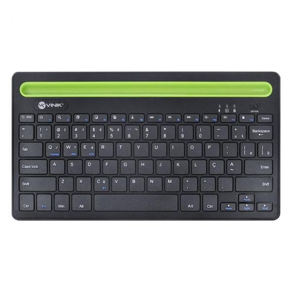 Imagem de Teclado Sem Fio Dynamic Smart Vinik, Bluetooth, ABNT, Preto - DT200