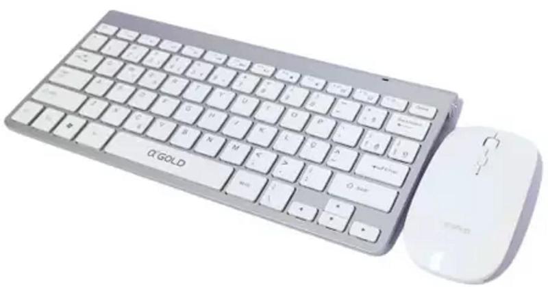 Imagem de Teclado Sem Fio E Mouse USB 2.4Ghz Bluetooth Super Compacto Premium  Computador Notebook l