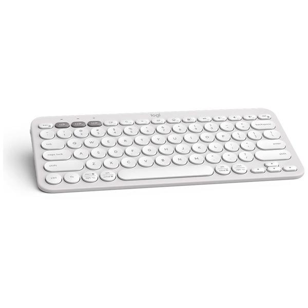 Imagem de Teclado Sem Fio Logitech, Bluetooth e USB, Pebble Keys 2 K380s, Easy-Switch e Pilha Inclusa, Branco - 920-011790