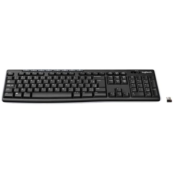 Imagem de Teclado Sem Fio Logitech K270 Preto/Prata