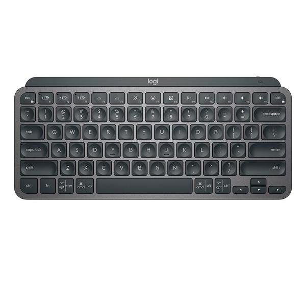 Imagem de Teclado Sem Fio Logitech MX Keys Mini, Iluminação Smart, Bluetooth, USB, Easy-Switch, Recarregável, Grafite - 920-010505