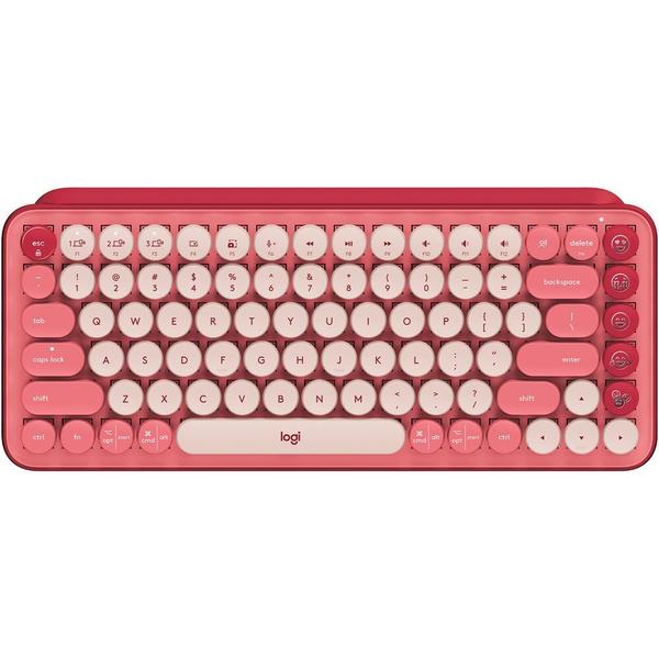 Imagem de Teclado Sem Fio Logitech Pop Keys - Heartbreaker Rose (Ingles) (920-010709)