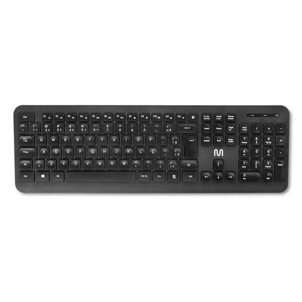 Imagem de Teclado Sem Fio Multilaser Côncavo Multimídia TC297 - Preto