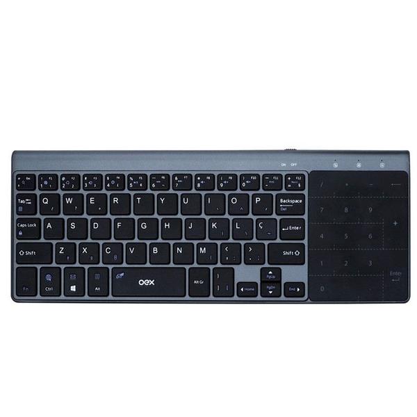 Imagem de Teclado Sem Fio Oex Premium Touch Bluetooth ABNT2 TC503