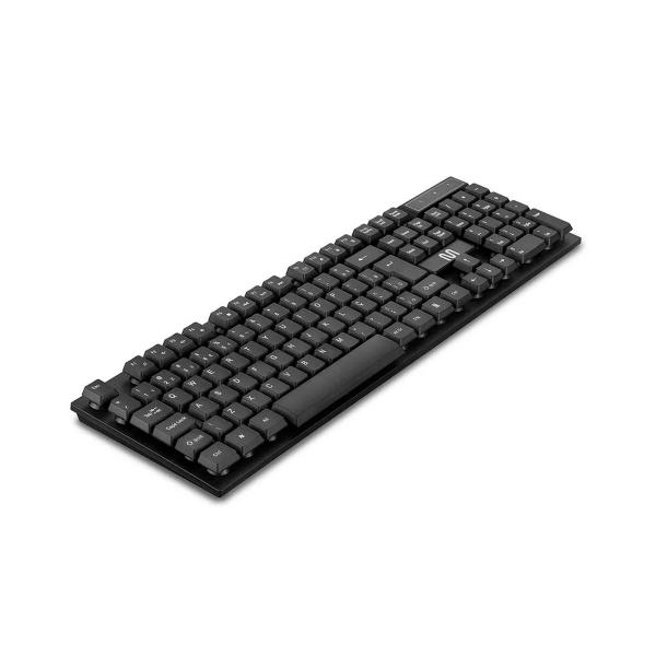 Imagem de Teclado Sem Fio Ts100 Design Slim Conexao 2.4ghz Usb 12 Teclas Multimidia Teclas Flutuantes Preto Tc299