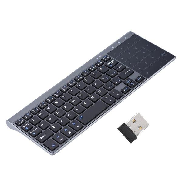 Imagem de Teclado sem fio Zerone MC-41AG 2,4 GHz com touchpad preto