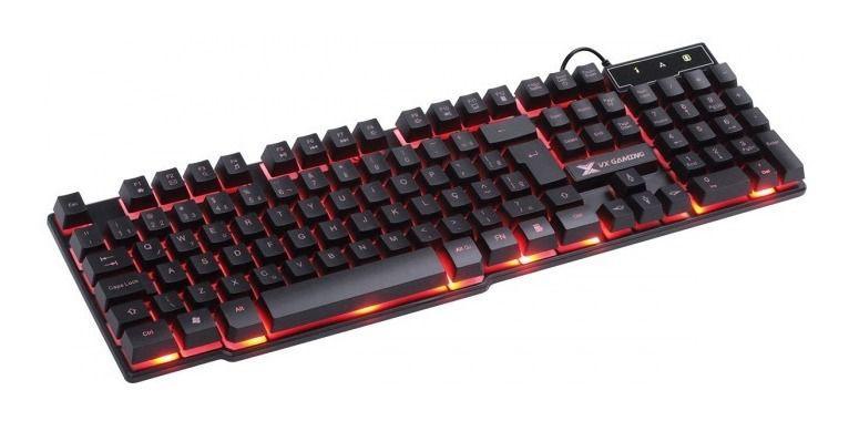 Teclado Semi Mecânico Gamer Led Usb Profissional Abnt2+ Nf - VINIK Imagem de Teclado Semi Mecânico Gamer Led Usb Profissional Abnt2+ Nf