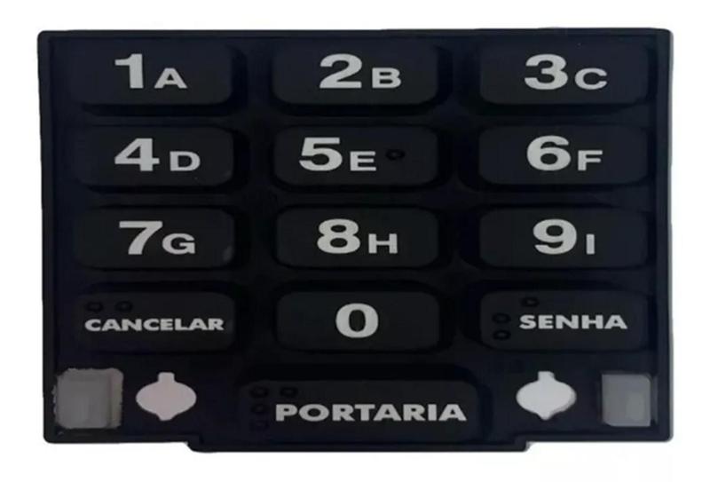 Imagem de Teclado Silicone Porteiro Xpe Plus Id Intelbras Original