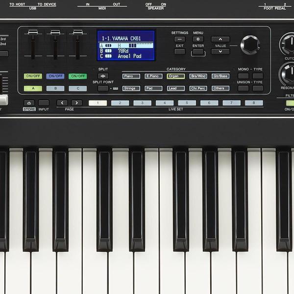 Imagem de Teclado Sintetizador 61 Teclas Yamaha Stage CK61 BK CK-61