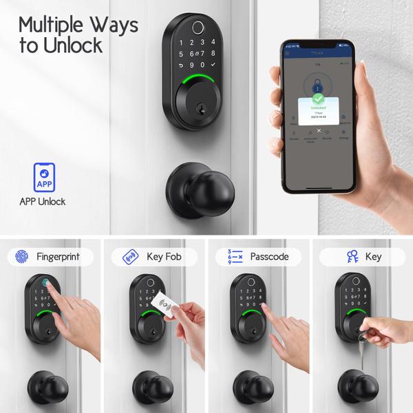 Imagem de Teclado Smart Lock com conjunto de botões WiseGear