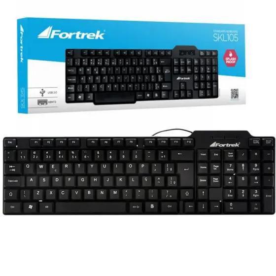 Imagem de Teclado Standard USB SKL-106 Preto FORTREK