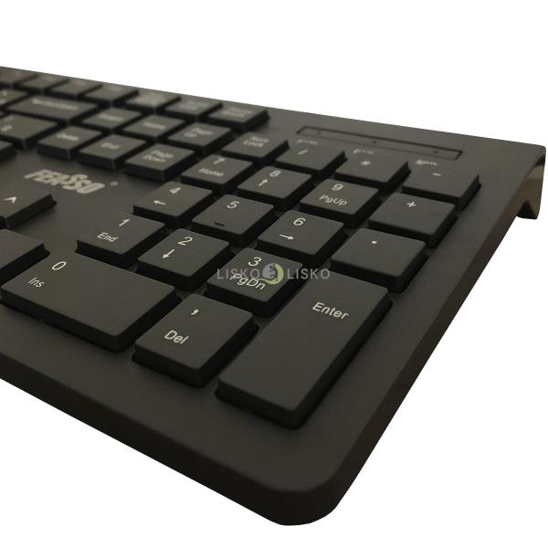 Imagem de Teclado Ultra Fino Feasso Chocolate USB FATC-22  Silencioso