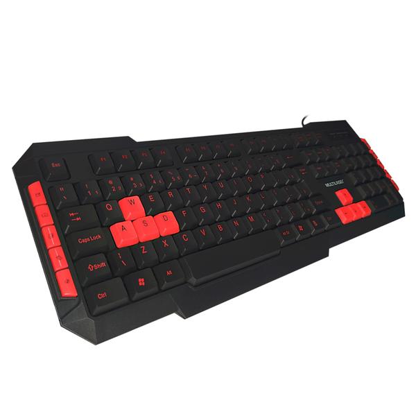 Imagem de Teclado USB 2.0 Membrana Design Gamer Hotkeys Multilaser Original / Lacrado