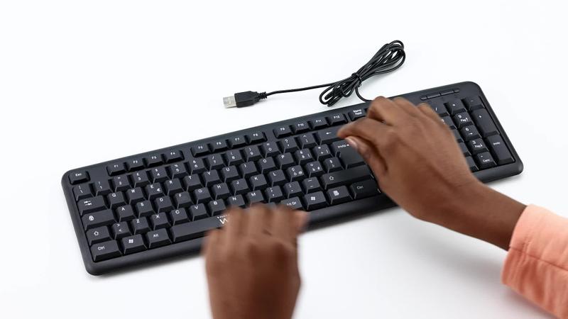 Imagem de Teclado USB Digitação Rápida Casa Escritório Resistente