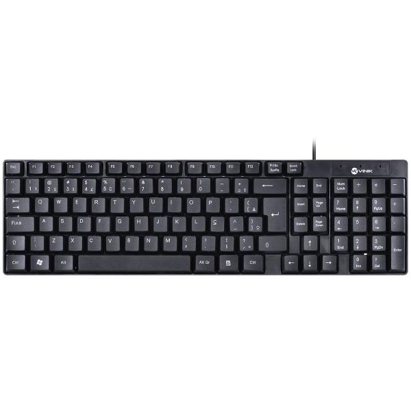 Imagem de Teclado Usb Dynamic Abnt2 Resistente à água 1.8m Preto - Dt100