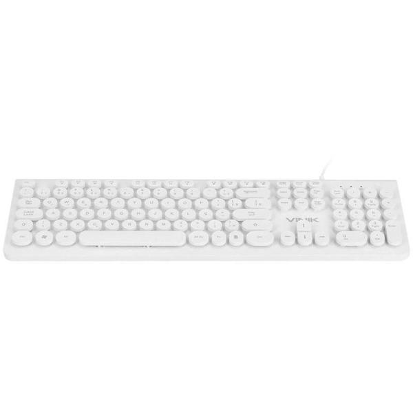 Imagem de Teclado Usb Dynamic Circle Abnt2 Teclas Redondas Branco