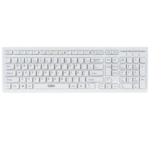 Imagem de Teclado usb flat tc300 branco oex