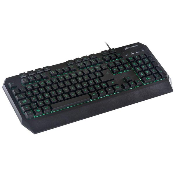 Imagem de Teclado usb gamer vx gaming draco com macros, multimidia led 3 cores cabo 1.8 metros preto - gt400