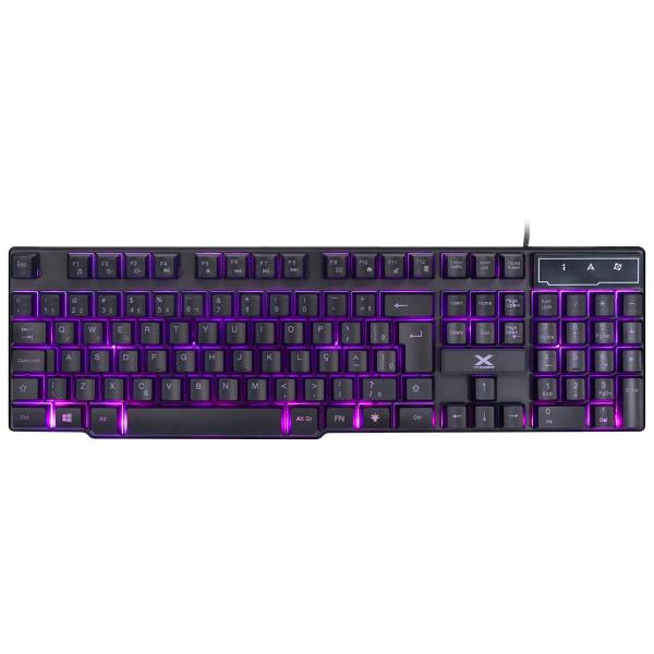 Imagem de Teclado Usb Gamer Vx Gaming Hydra 107 Teclas + 12 Multimidi