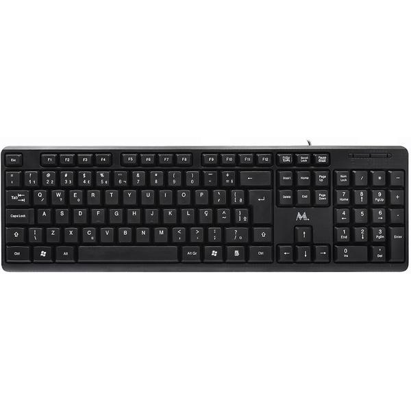 Imagem de Teclado USB Mtek KB-8187-PT - Preto (Portugues)