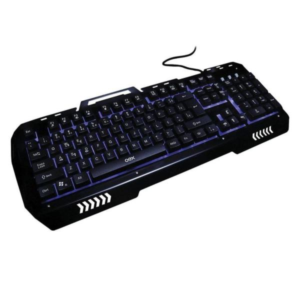 Imagem de Teclado usb multimidia gamer led tc204 preto oex