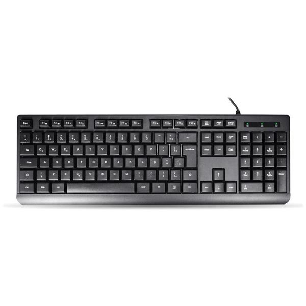 Imagem de Teclado Usb Multimidia K-Mex - Abnt2 - Preto - Km-D128