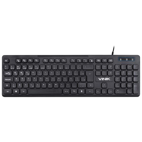 Imagem de Teclado Usb Multimidia Slim Chocolate - Cabo 1.8m - Vinik - Tc100