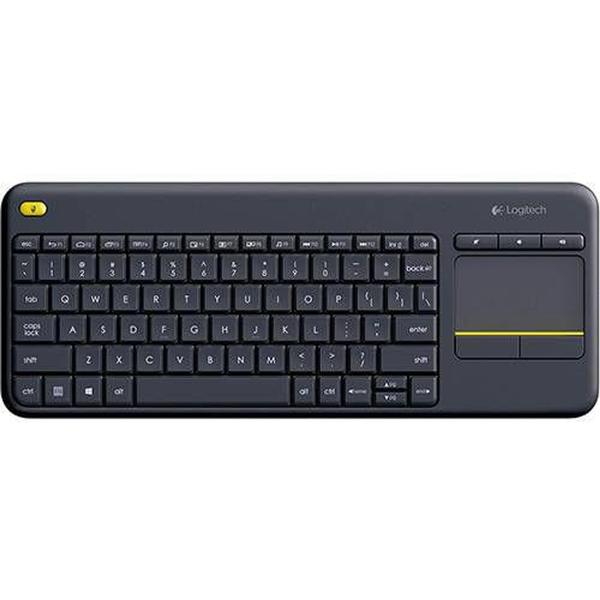 Imagem de Teclado USB Preto Logitech Wireless Touch Keyboard K400 Plus