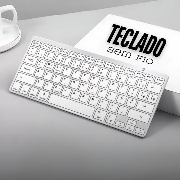 Imagem de Teclado Via Bluetoothsem Fio Slim ABNT2