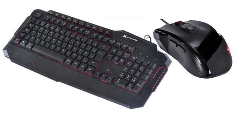 Imagem de Teclado VX Gamer Hercules Led 3 Cores 1.8m Gt 200 + Mouse VX Gamer Icarus 3200 Dpi C/ Ajuste De Peso