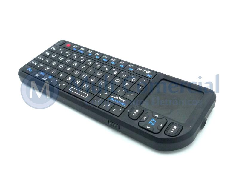 Imagem de Teclado Wireless Ultra Mini com Touchpad e Laser Point integrado e Luz de fundo.