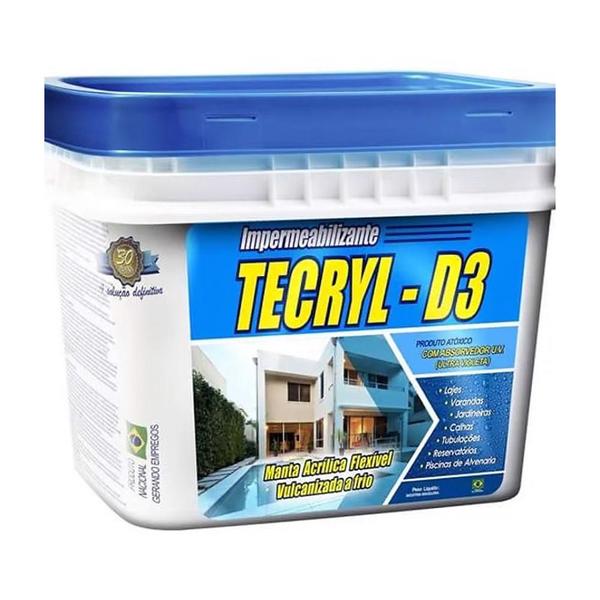 Imagem de Tecryl D3 Impermeabilizante Branco 15kg - Tecryl