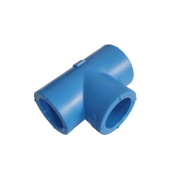 Imagem de TEE 20 mm PPR Azul para Rede de Ar Comprimido