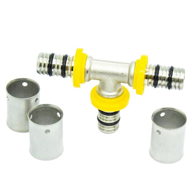 Imagem de Tee de Compressão para Tubo Multicamada 16mm X 16mm X 16mm