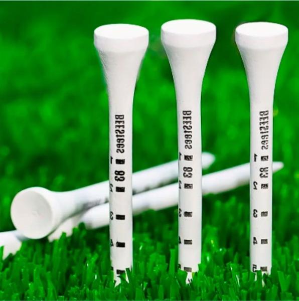 Imagem de Tee de Madeira Profissional 83mm Pro Golf Master Kit 30 Unidades 