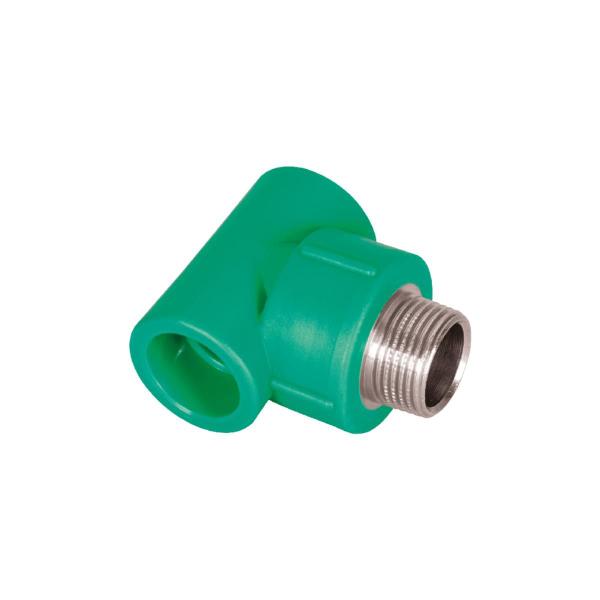 Imagem de Tee Macho 25 x 3/4" BSP PPR Verde para Água Quente e Fria AMANCO