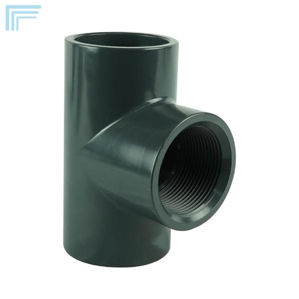 Imagem de Tee rosca/soldável 1-1/4" upvc cinza 40mm