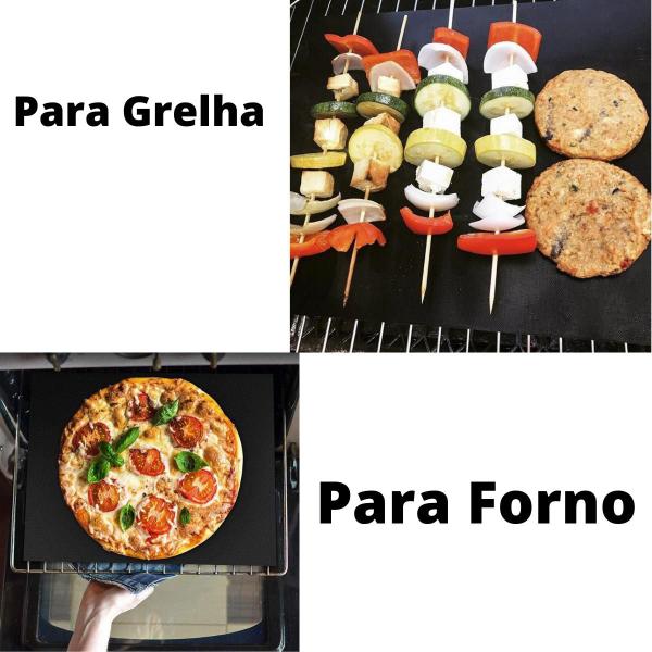 Imagem de Teflon Grill Grelha Para Churrasqueira  Fritar e assar Carne