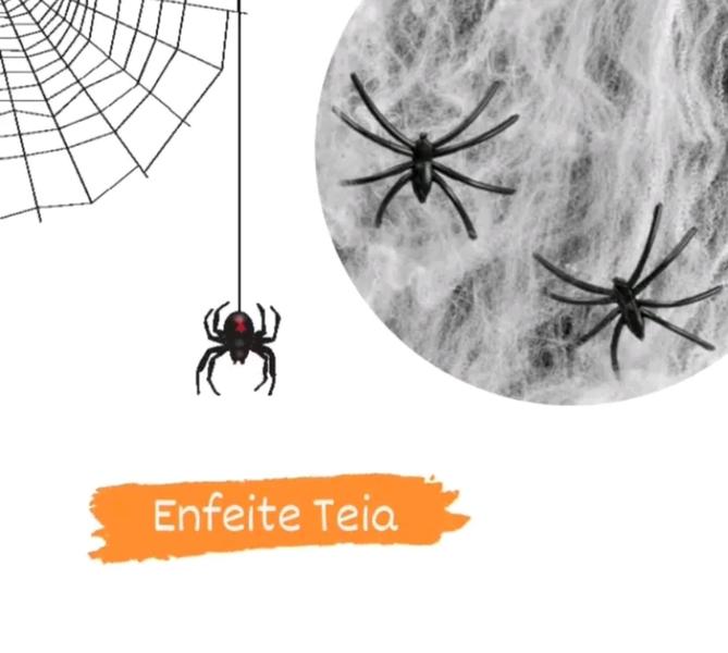 Imagem de Teia de Aranha Branca Halloween 20g