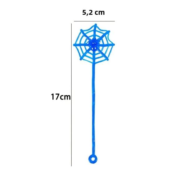 Imagem de Teia de Aranha Elástica - 20/50/100 Peças - Brinquedo Pegajoso - Lembrancinhas